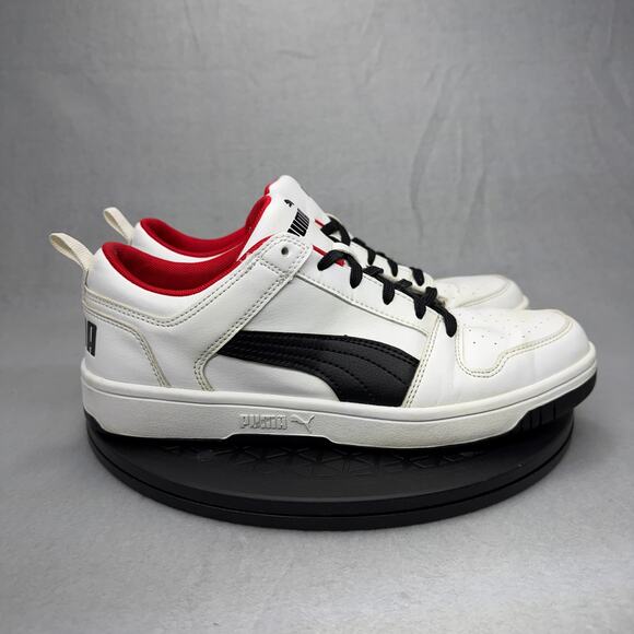 Puma Rebound LayUp Sl M Mens Size 8.5 369866 01 white black - Picture 1 of 7